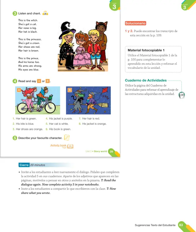 Página 85 de Inglés – Tercero Básico | Texto del Estudiante MINEDUC – Descargar PDF · 2024