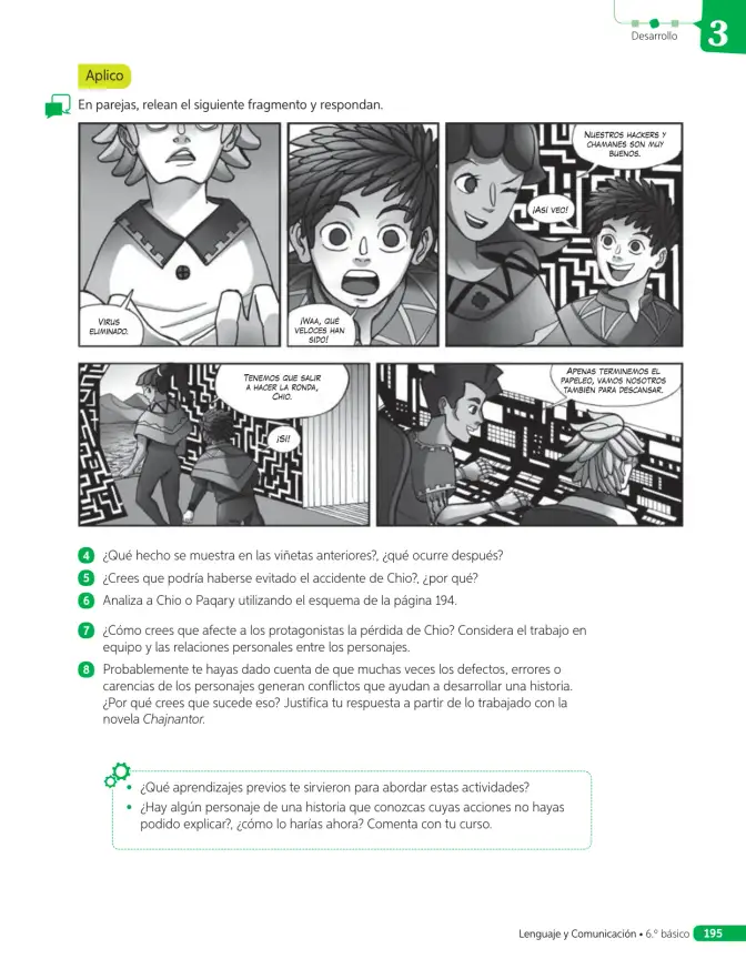 Página 106 de Lenguaje y Comunicación – Sexto Básico | Texto del Estudiante MINEDUC – Descargar PDF · 2024