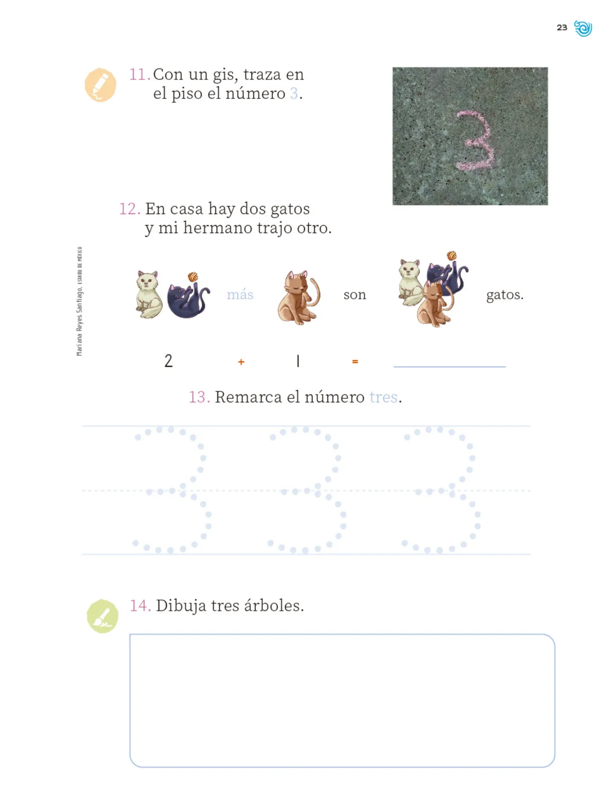 Miniatura página 24 de Múltiples lenguajes. Trazos y números.   Libro de Educación Primaria Grado 1°  Ciclo Escolar 2025 - 2026