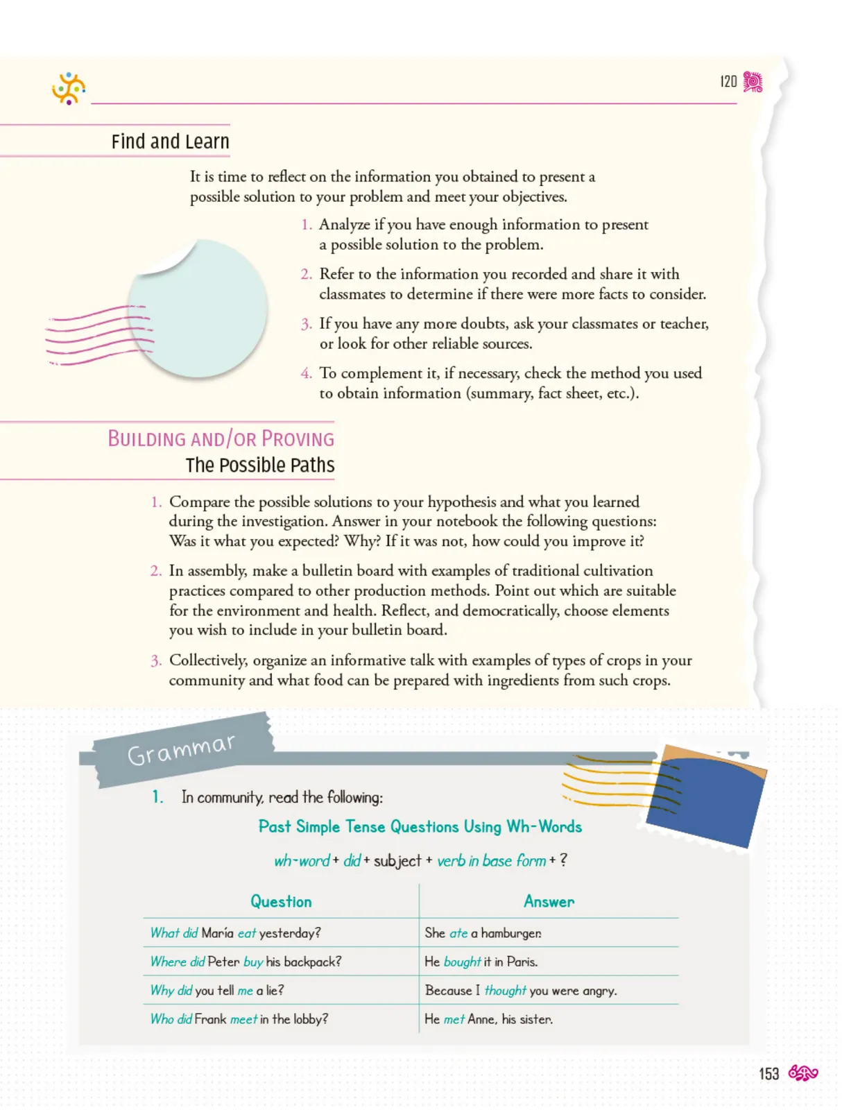 Miniatura página 154 de Uérakua anapu uantakua. Projects and Readings.  Libro de Educación Telesecundaria Grado 1°  Ciclo Escolar 2025 - 2026