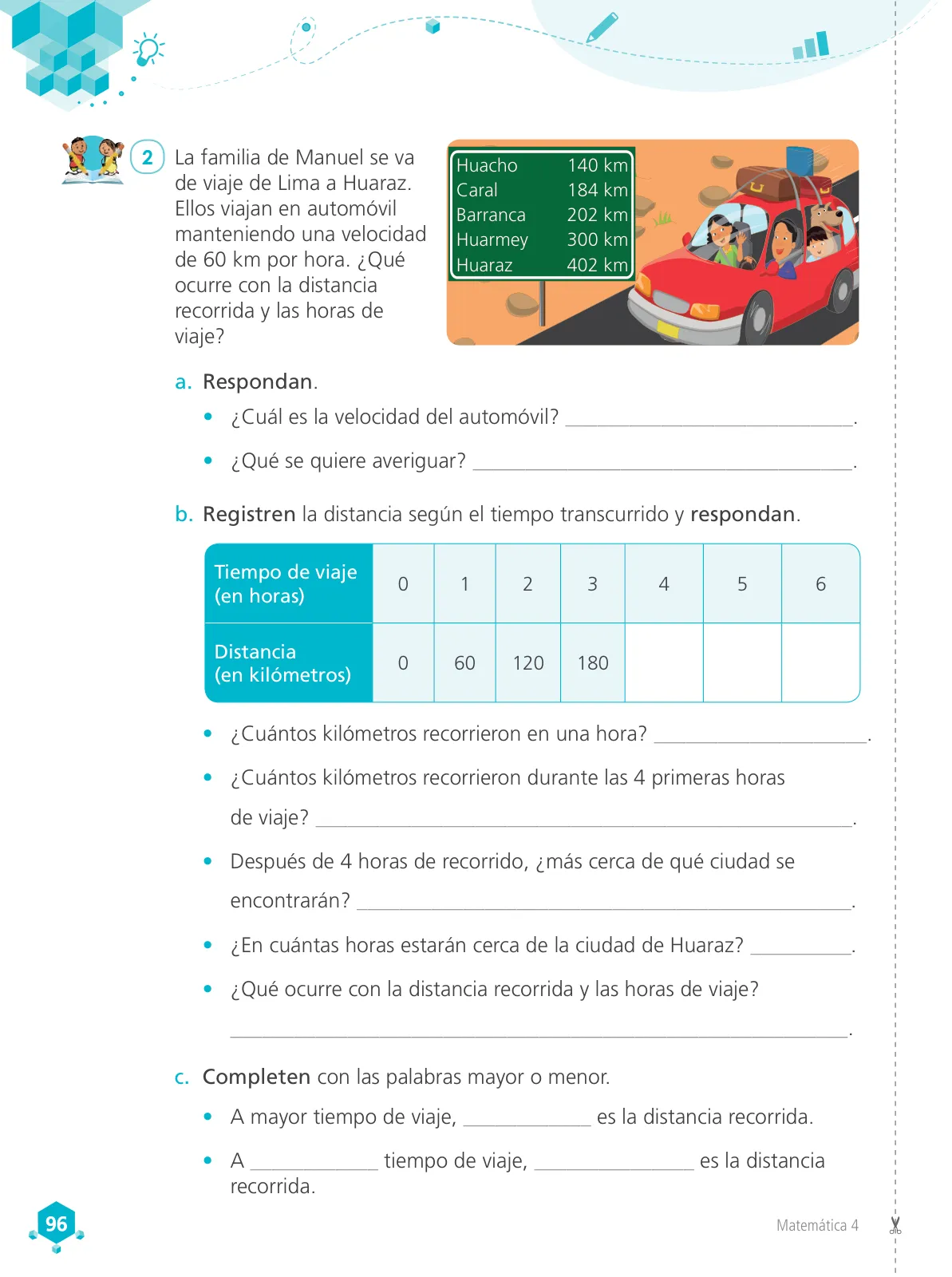 Miniatura página 98 de Matemática 4 : cuaderno de trabajo para cuarto grado de Educación Primaria 2019 · 2019