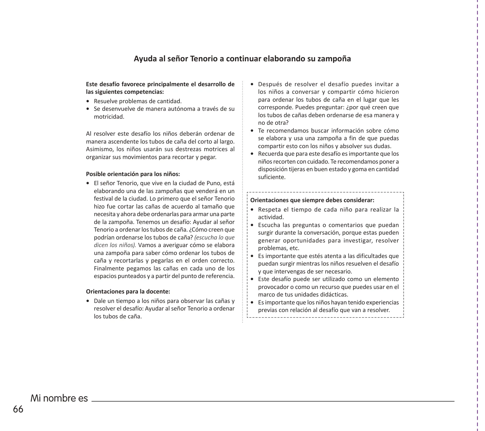 Página 68 de Crea, resuelve y aprende. Material impreso para niñas y niños de 5 años · 2024