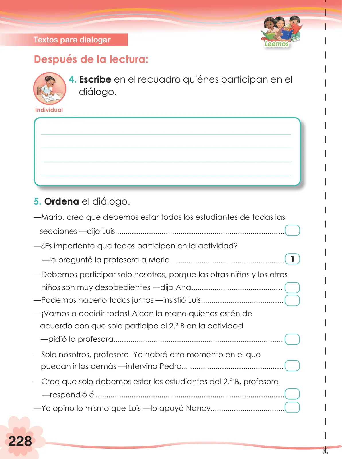 Miniatura página 230 de Comunicación 2 : cuaderno de trabajo para segundo grado de Educación Primaria 2019 · 2019