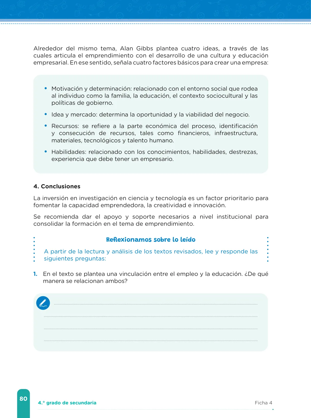 Página 82 de Fichas de aprendizaje de Comunicación 4 · 2024