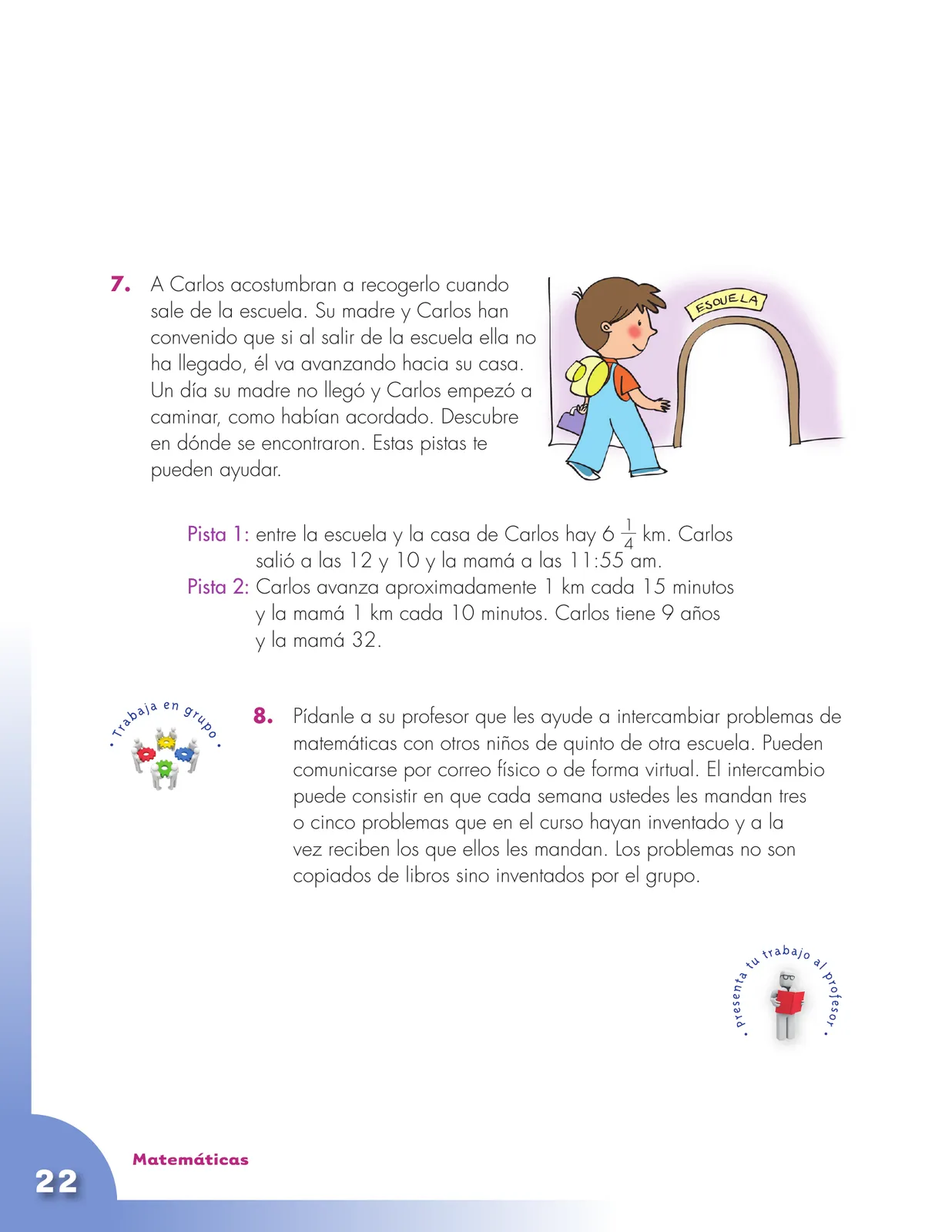 Página 22 de Matematica 5° · Cartilla 02