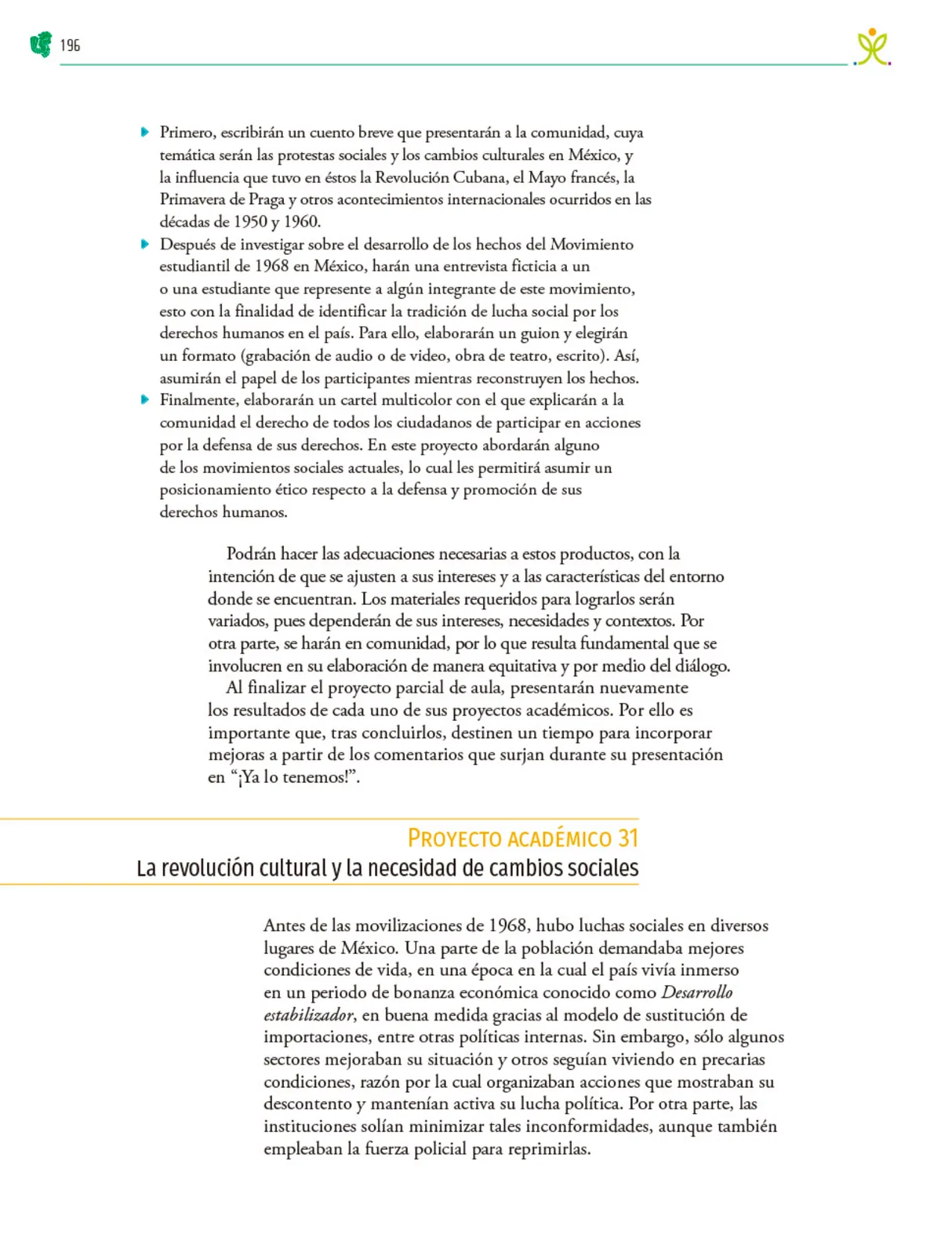 Miniatura página 197 de Colección Sk´asolil. Nuestro libro de Proyectos.  Tomo III.  Libro de Educación Telesecundaria Grado 2°  Ciclo Escolar 2025 - 2026
