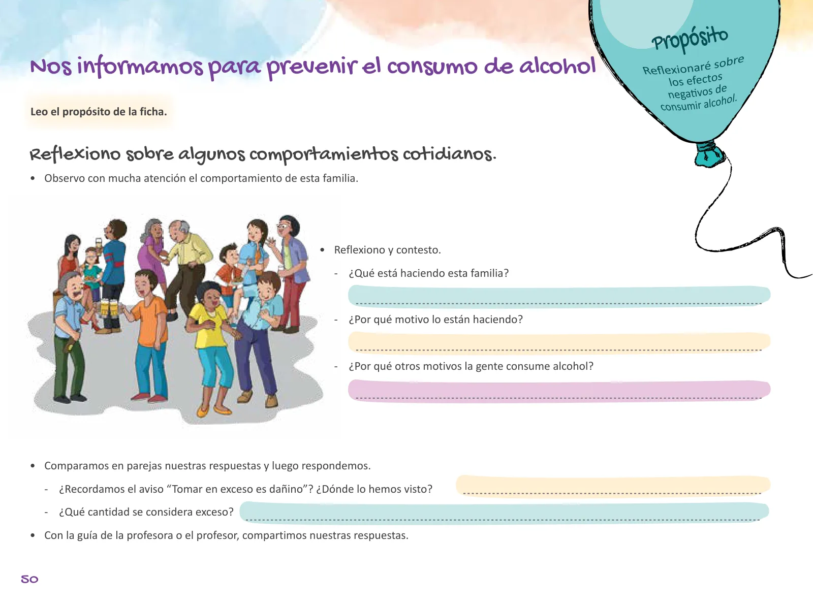 Página 52 de Cuadernillo de Tutoría 6 : sexto grado de Educación Primaria · 2021