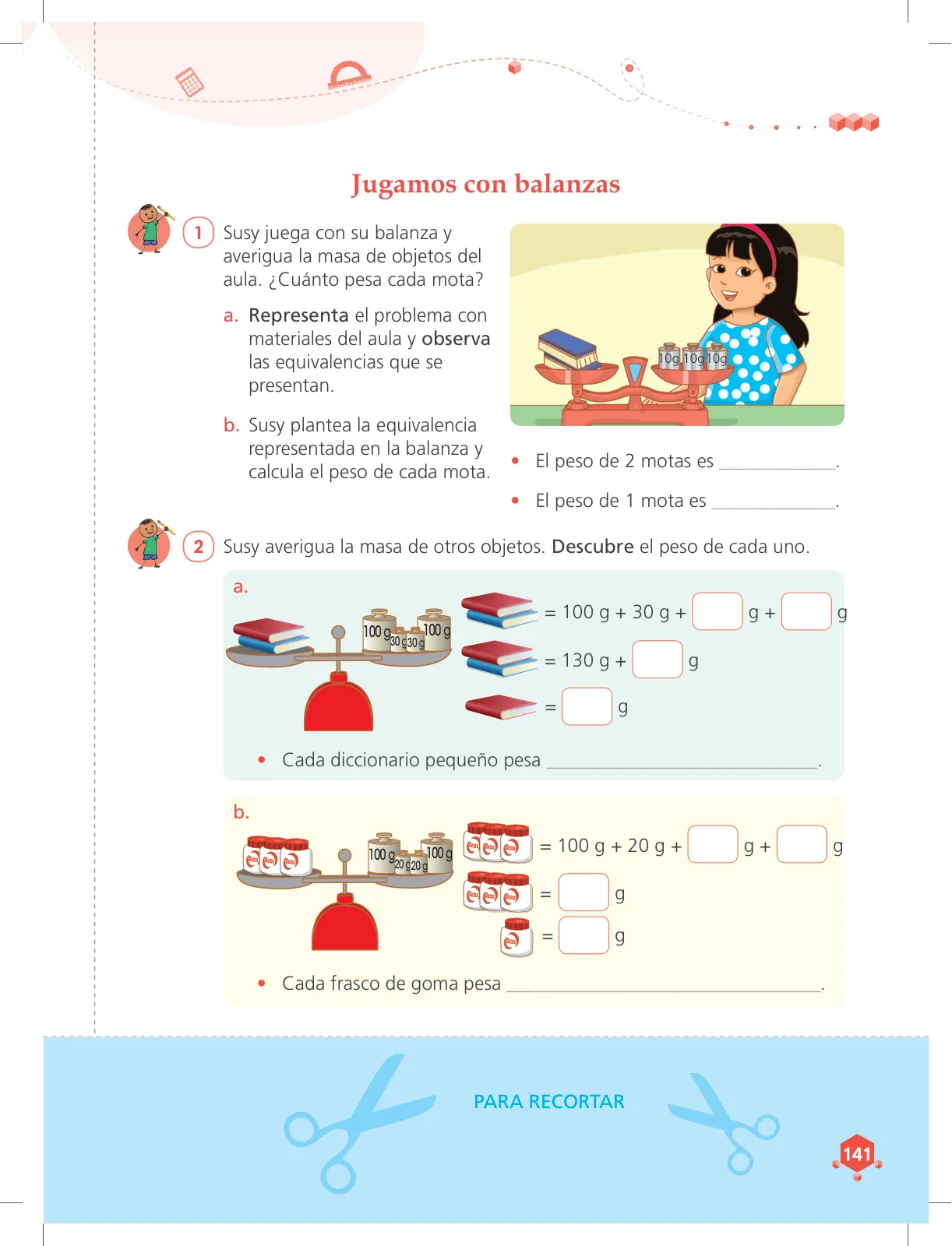 Miniatura página 141 de Matemática 4 : cuaderno de trabajo para cuarto grado de Educación Primaria 2018 · 2018