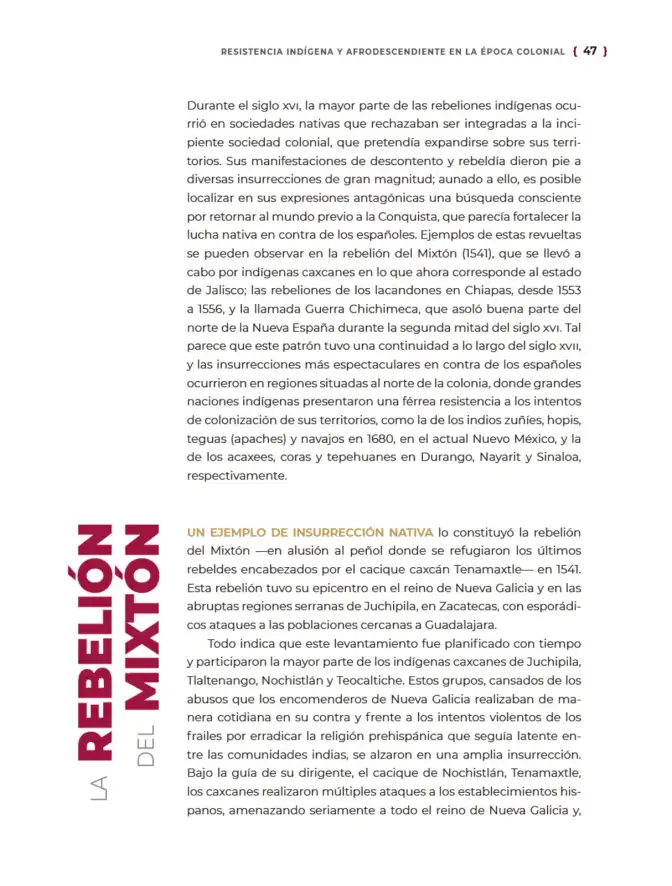 Página 48 de Historia del pueblo mexicano. Libro de Educación Secundaria Grado 1° Ciclo Escolar 2025 - 2026
