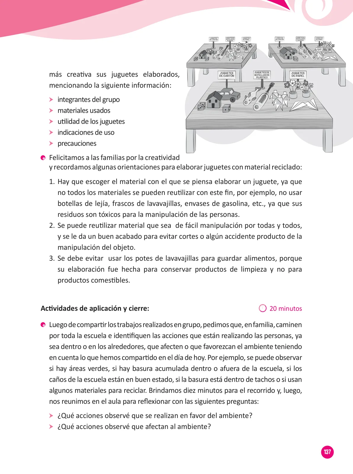 Miniatura página 139 de Guía para el trabajo docente con las familias del ciclo III de Primaria · 2016