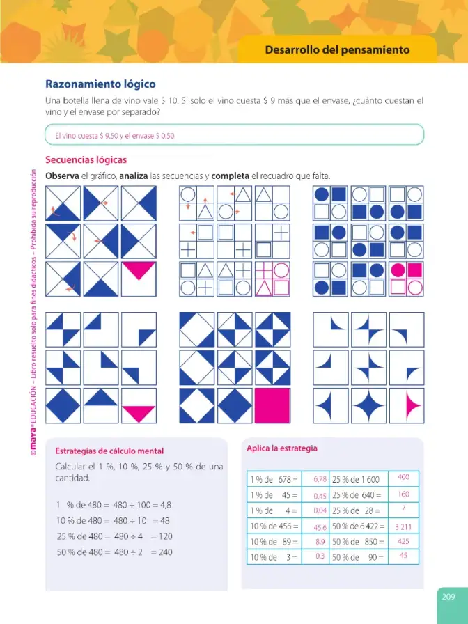 Página 211 de Matematica 6° · Egb 6 Matematica 2025 · 2025