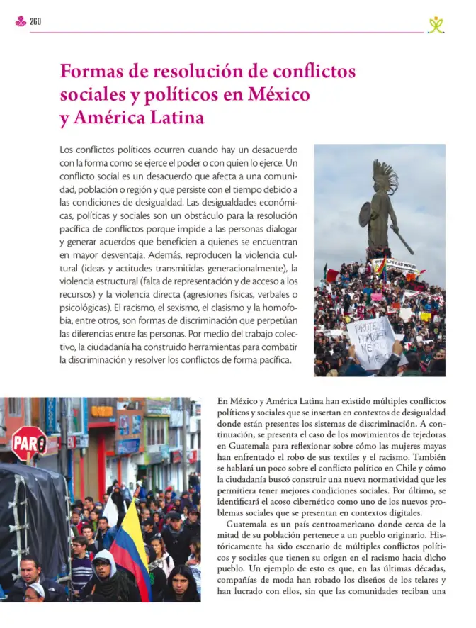 Página 261 de Colección Sk´asolil. Ética, naturaleza y sociedades. Libro de Educación Secundaria Grado 2° Ciclo Escolar 2025 - 2026
