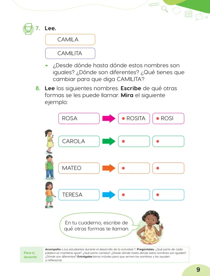 Página 11 de Cuadernillo de Comunicación 2, segundo grado de Primaria · 2023