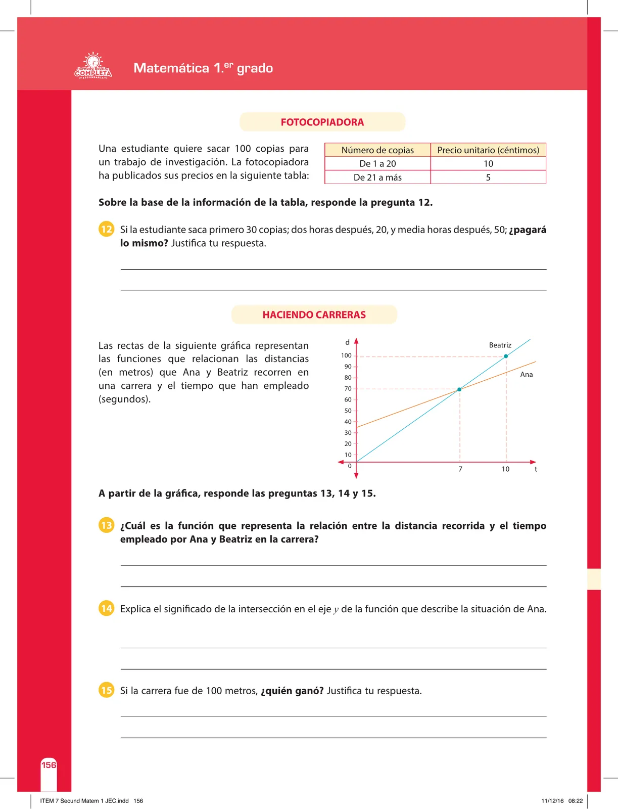 Miniatura página 156 de Matemática 1 : cuaderno de reforzamiento pedagógico - JEC · 2016