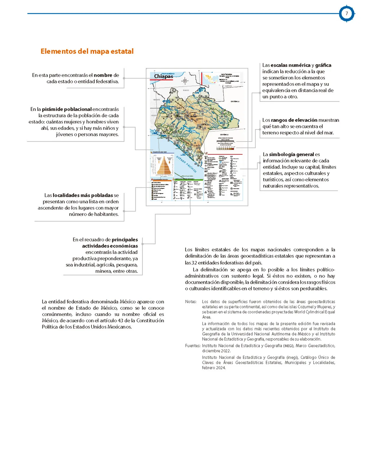 Miniatura página 8 de Cartografía de México y el mundo.   Libro de Educación Primaria Grado 4°  Ciclo Escolar 2025 - 2026