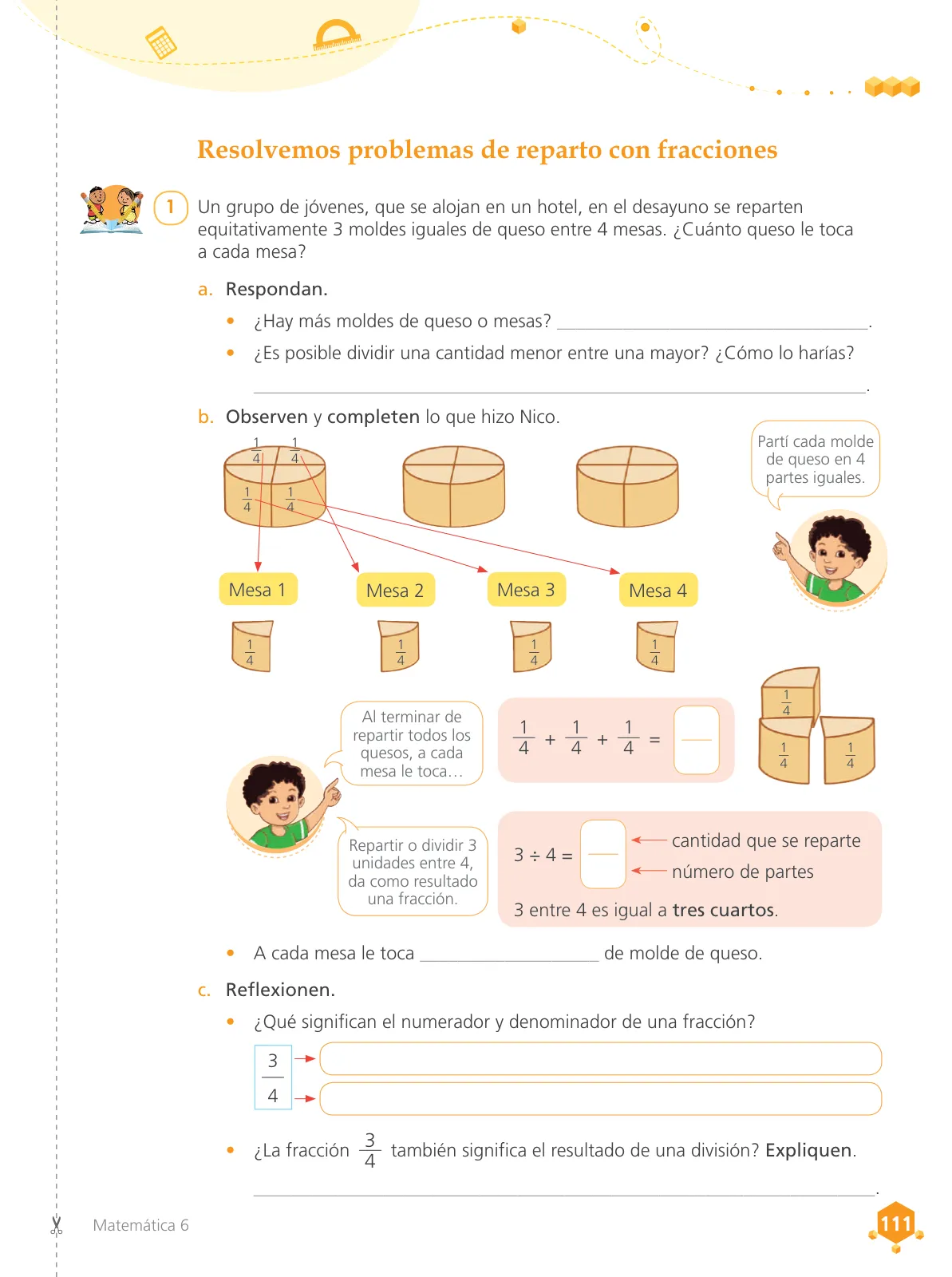 Miniatura página 113 de Matemática 6 : cuaderno de trabajo para sexto grado de Educación Primaria 2019 · 2019