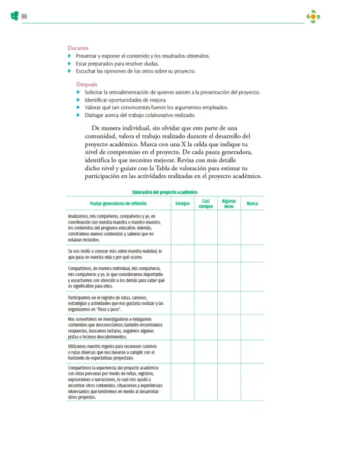 Página 89 de Colección Ximhai. Nuestro libro de Proyectos. Tomo I. Libro de Educación Telesecundaria Grado 1° Ciclo Escolar 2025 - 2026