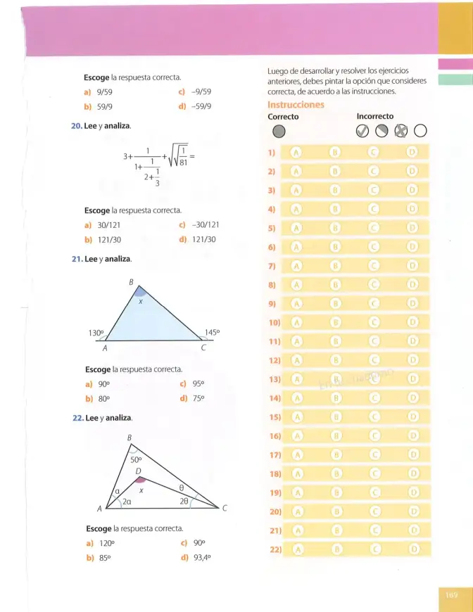 Página 169 de Matematica 8° · Egb 8 Matematica 2025 · 2025