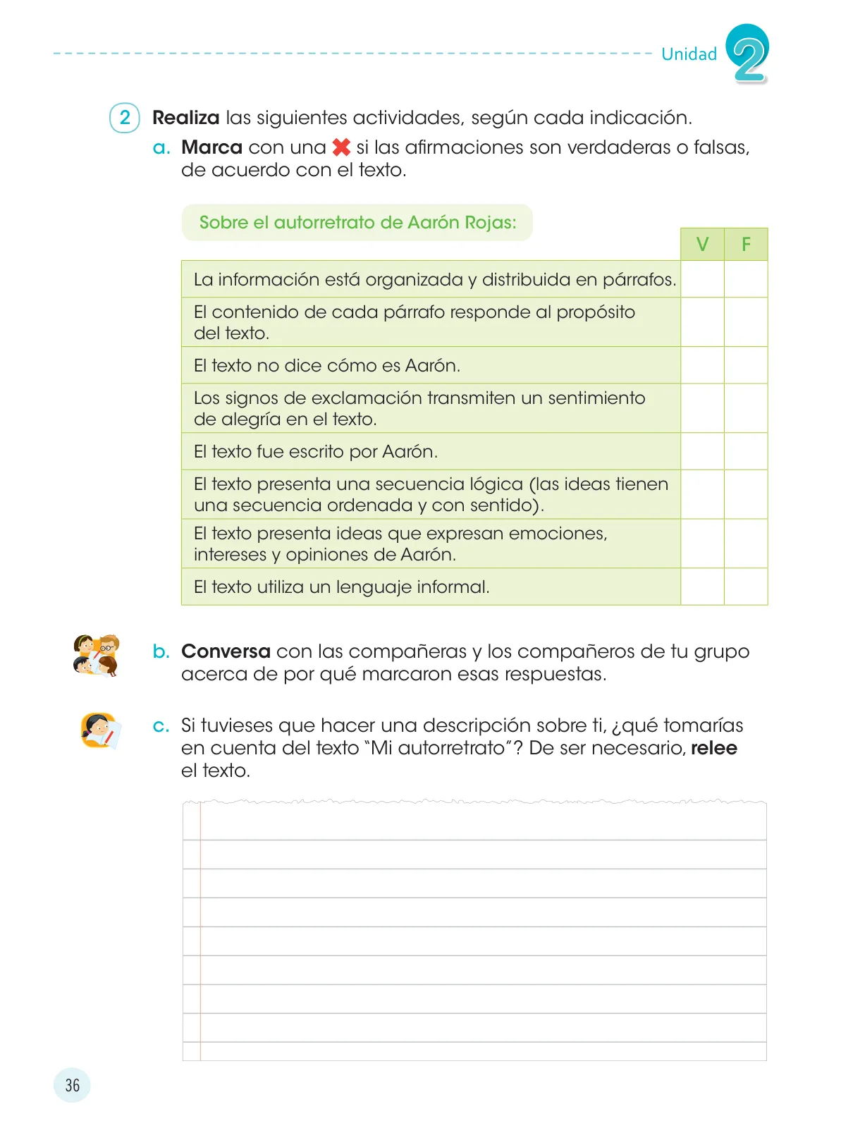 Miniatura página 38 de Comunicación 4 : cuaderno de trabajo para cuarto grado de Educación Primaria 2019 · 2019