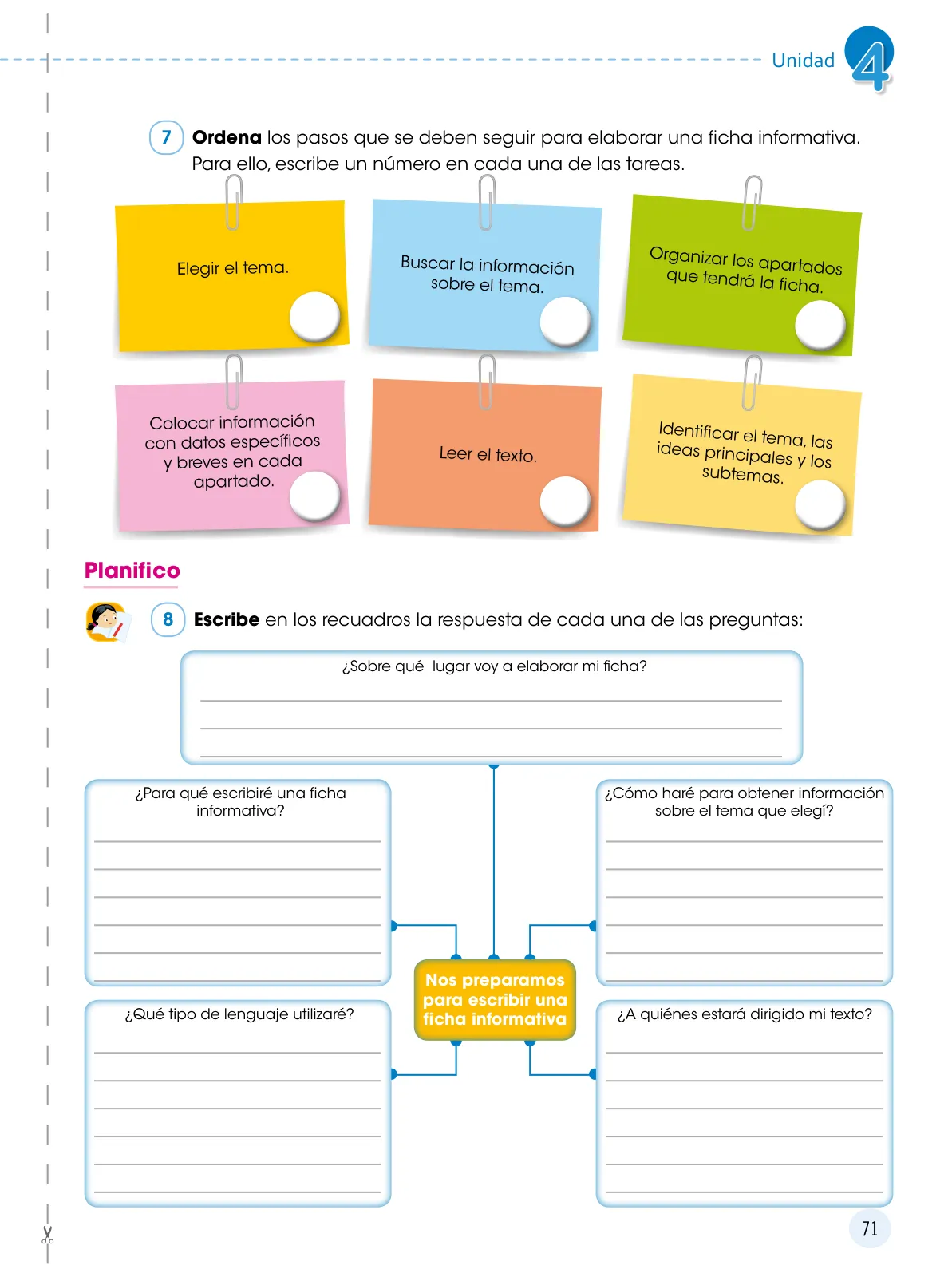 Miniatura página 72 de Comunicación 5 : cuaderno de trabajo para quinto grado de Educación Primaria 2019 · 2019