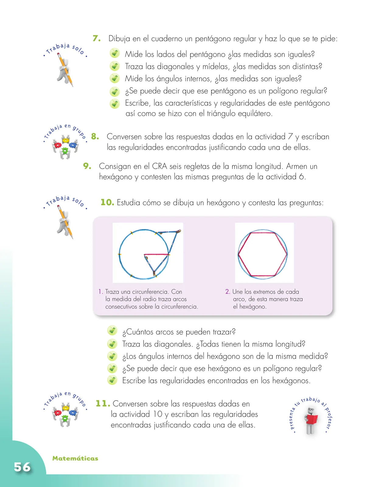 Página 56 de Matematica 5° · Cartilla 02