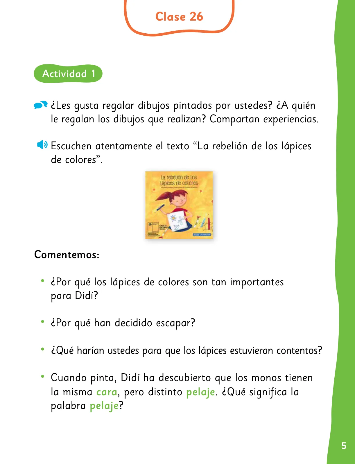 Miniatura página 8 de Lenguaje y Comunicación – Primero Básico | Texto del Estudiante MINEDUC – Descargar PDF · 2024