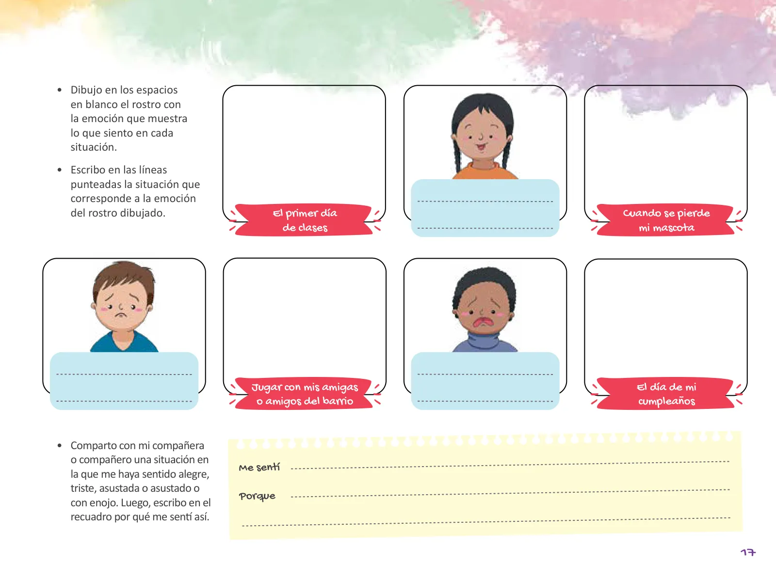 Miniatura página 19 de Cuadernillo de Tutoría 4 : cuarto grado de Educación Primaria · 2021