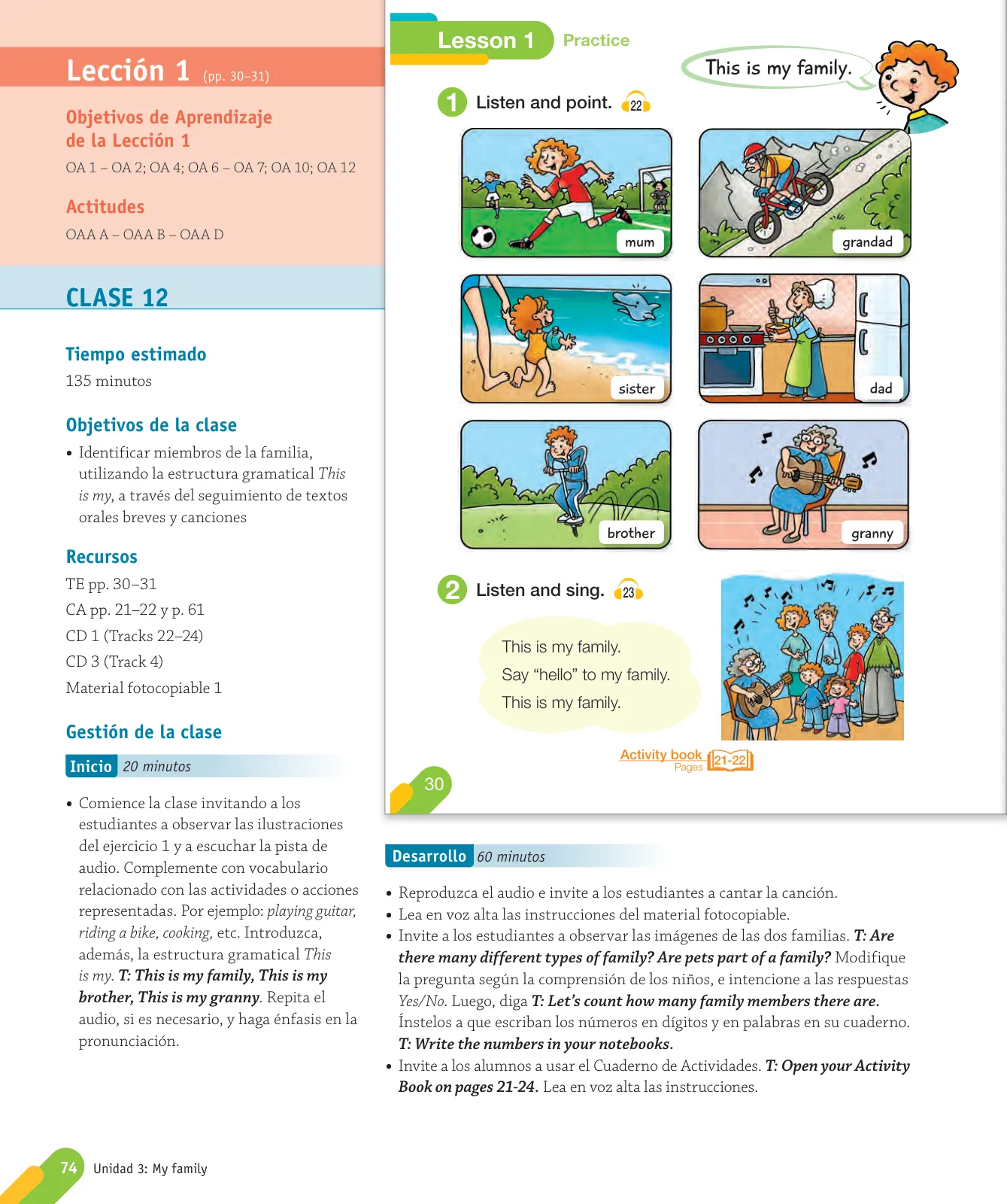 Miniatura página 76 de Inglés – Primero Básico | Student’s Book MINEDUC – Descargar PDF · 2024