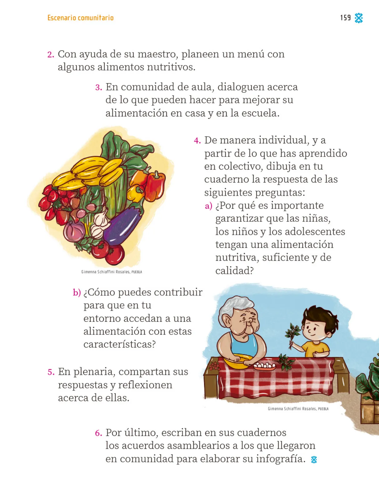 Miniatura página 160 de Proyectos Comunitarios.   Libro de Educación Primaria Grado 1°  Ciclo Escolar 2025 - 2026