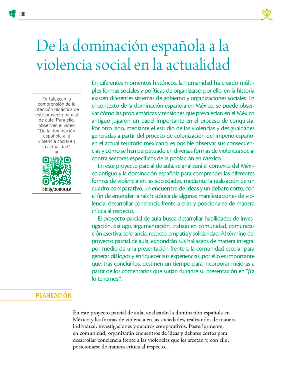 Página 201 de Colección Sk´asolil. Nuestro libro de Proyectos. Tomo I. Libro de Educación Telesecundaria Grado 2° Ciclo Escolar 2025 - 2026