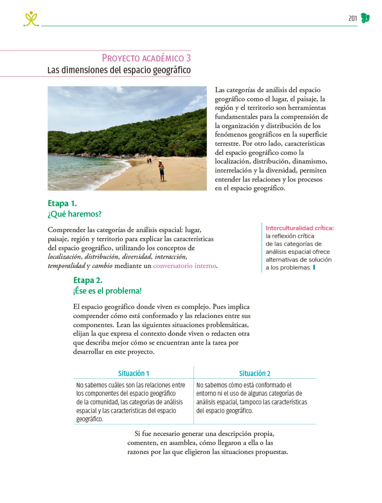 Miniatura página 202 de Colección Ximhai. Nuestro libro de Proyectos. Tomo I.   Libro de Educación Telesecundaria Grado 1°  Ciclo Escolar 2025 - 2026