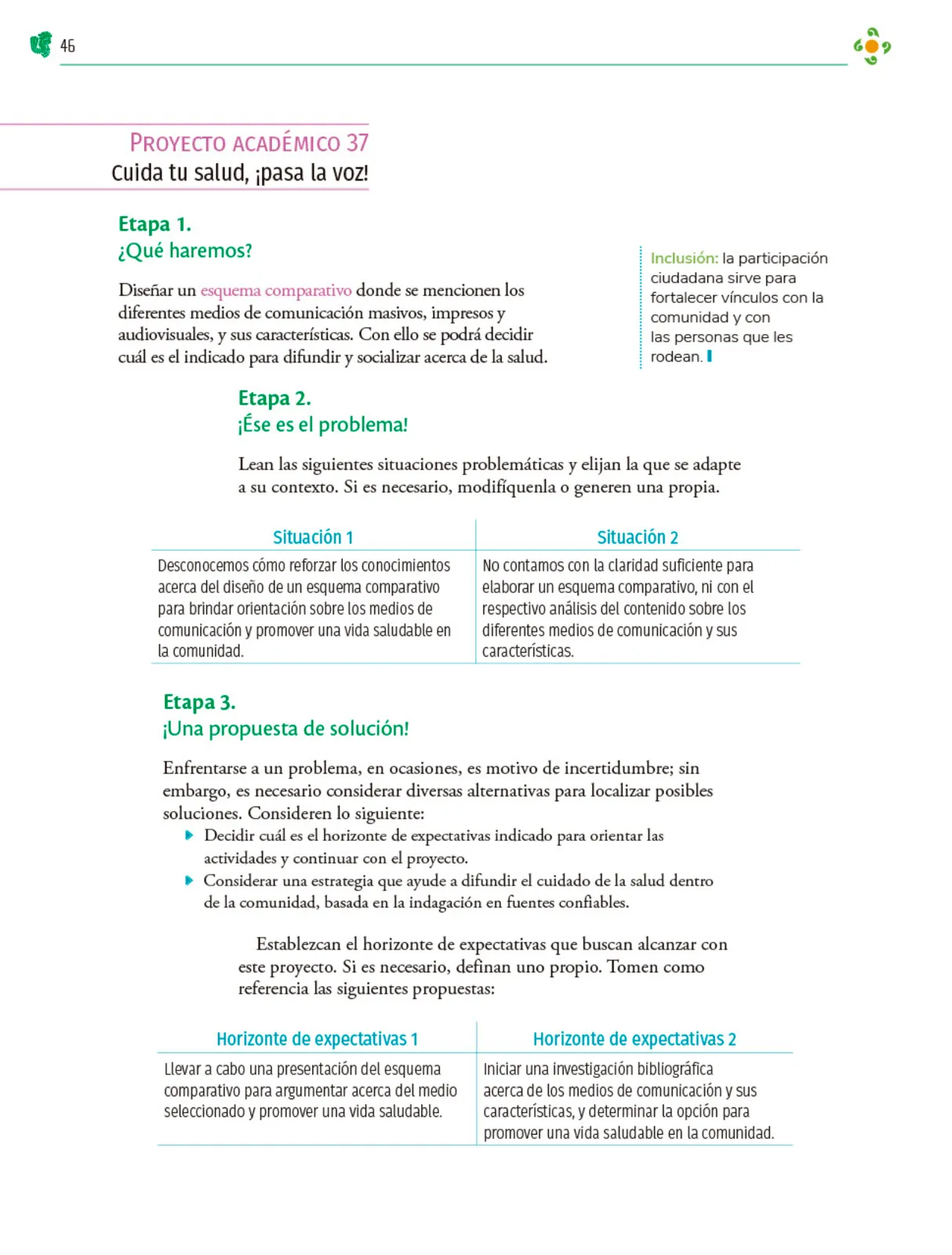 Miniatura página 47 de Colección Ximhai. Nuestro libro de Proyectos.  Tomo III.  Libro de Educación Telesecundaria Grado 1°  Ciclo Escolar 2025 - 2026