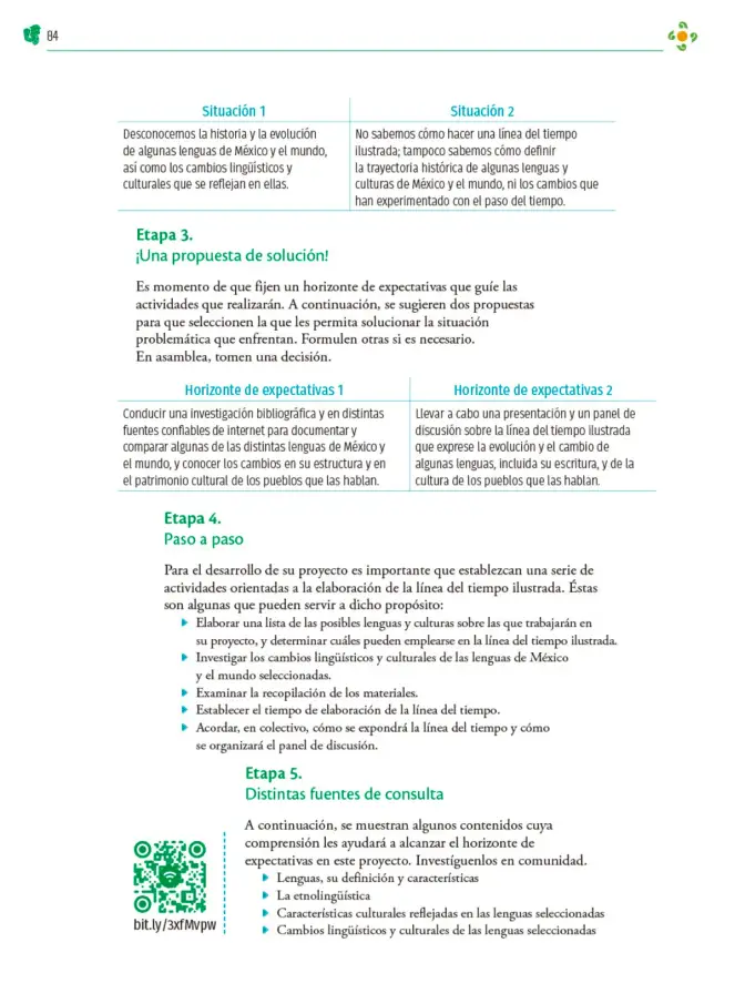 Página 85 de Colección Nanahuatzin. Nuestro libro de Proyectos. Tomo I. Libro de Educación Telesecundaria Grado 3° Ciclo Escolar 2025 - 2026