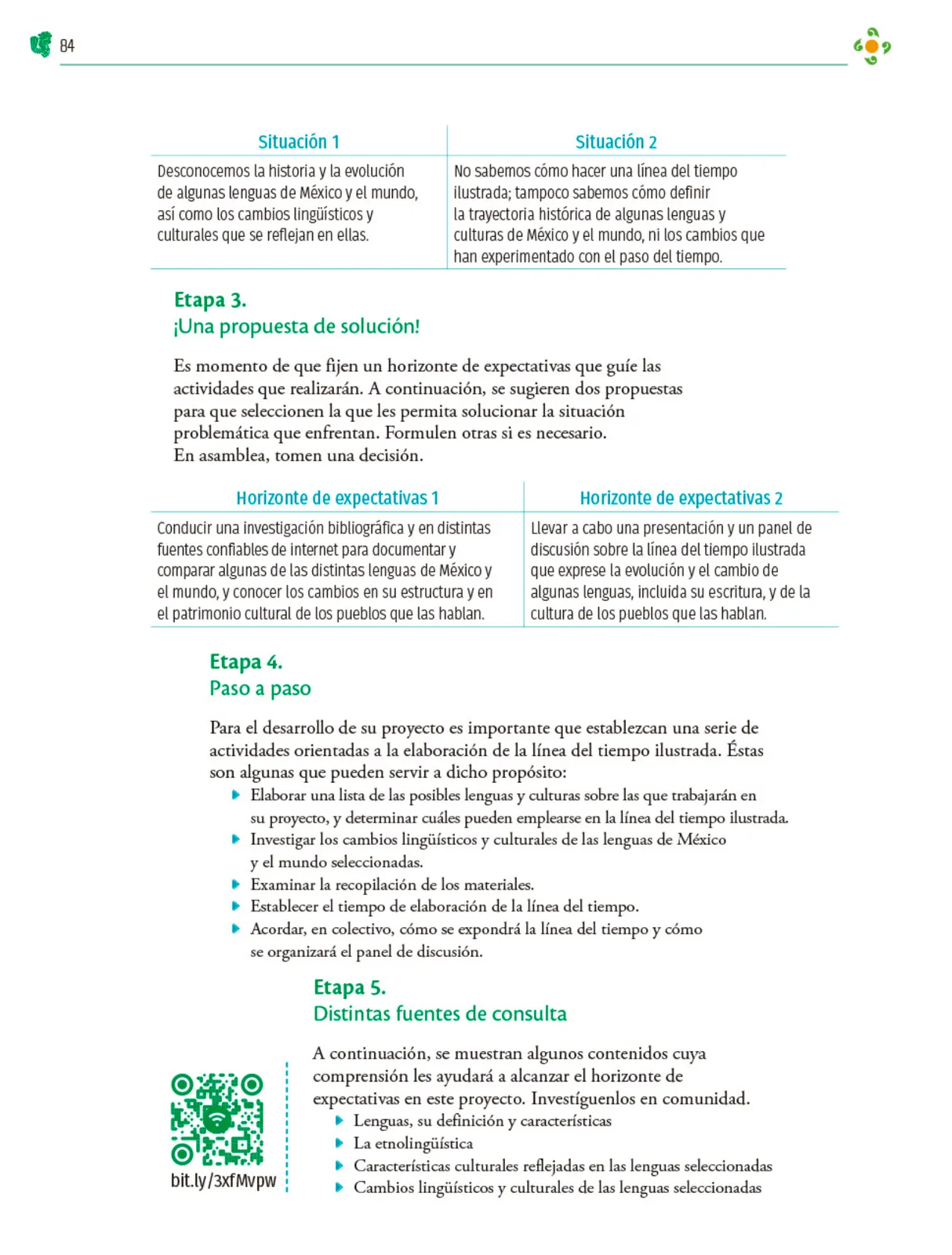 Miniatura página 85 de Colección Nanahuatzin. Nuestro libro de Proyectos. Tomo I.   Libro de Educación Telesecundaria Grado 3°  Ciclo Escolar 2025 - 2026