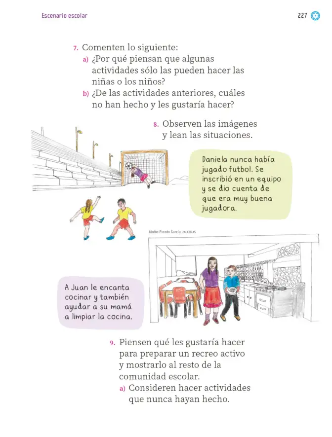 Página 228 de Proyectos Escolares. Libro de Educación Primaria Grado 1° Ciclo Escolar 2025 - 2026