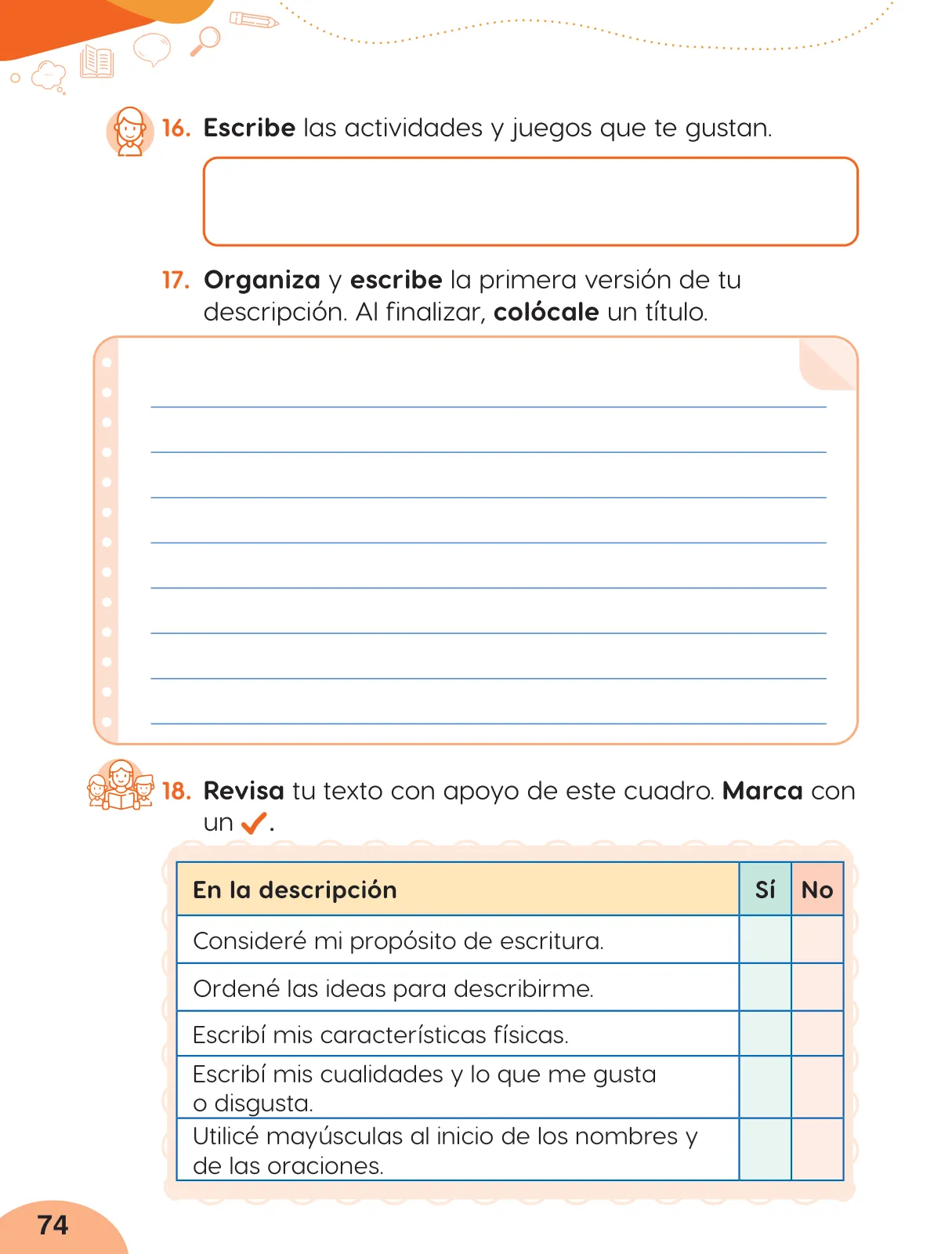 Página 76 de Cuadernillo de Comunicación 2, segundo grado de Primaria · 2023