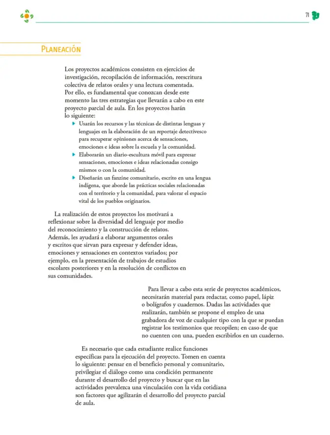 Página 72 de Colección Sk´asolil. Nuestro libro de Proyectos. Tomo II. Libro de Educación Telesecundaria Grado 2° Ciclo Escolar 2025 - 2026