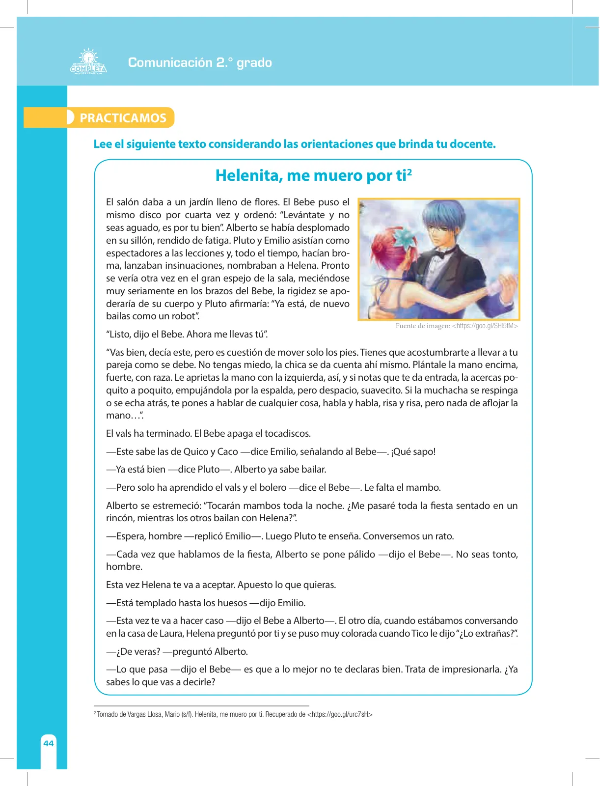 Página 44 de Comunicación Secundaria 2. Cuaderno de reforzamiento pedagógico - JEC · 2016