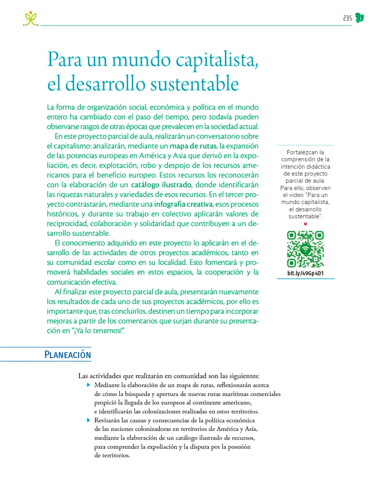 Miniatura página 236 de Colección Nanahuatzin. Nuestro libro de Proyectos. Tomo I.   Libro de Educación Telesecundaria Grado 3°  Ciclo Escolar 2025 - 2026