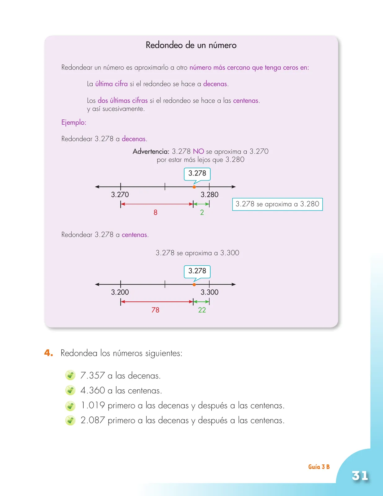 Miniatura página 31 de Matematica 3° · Cartilla 01