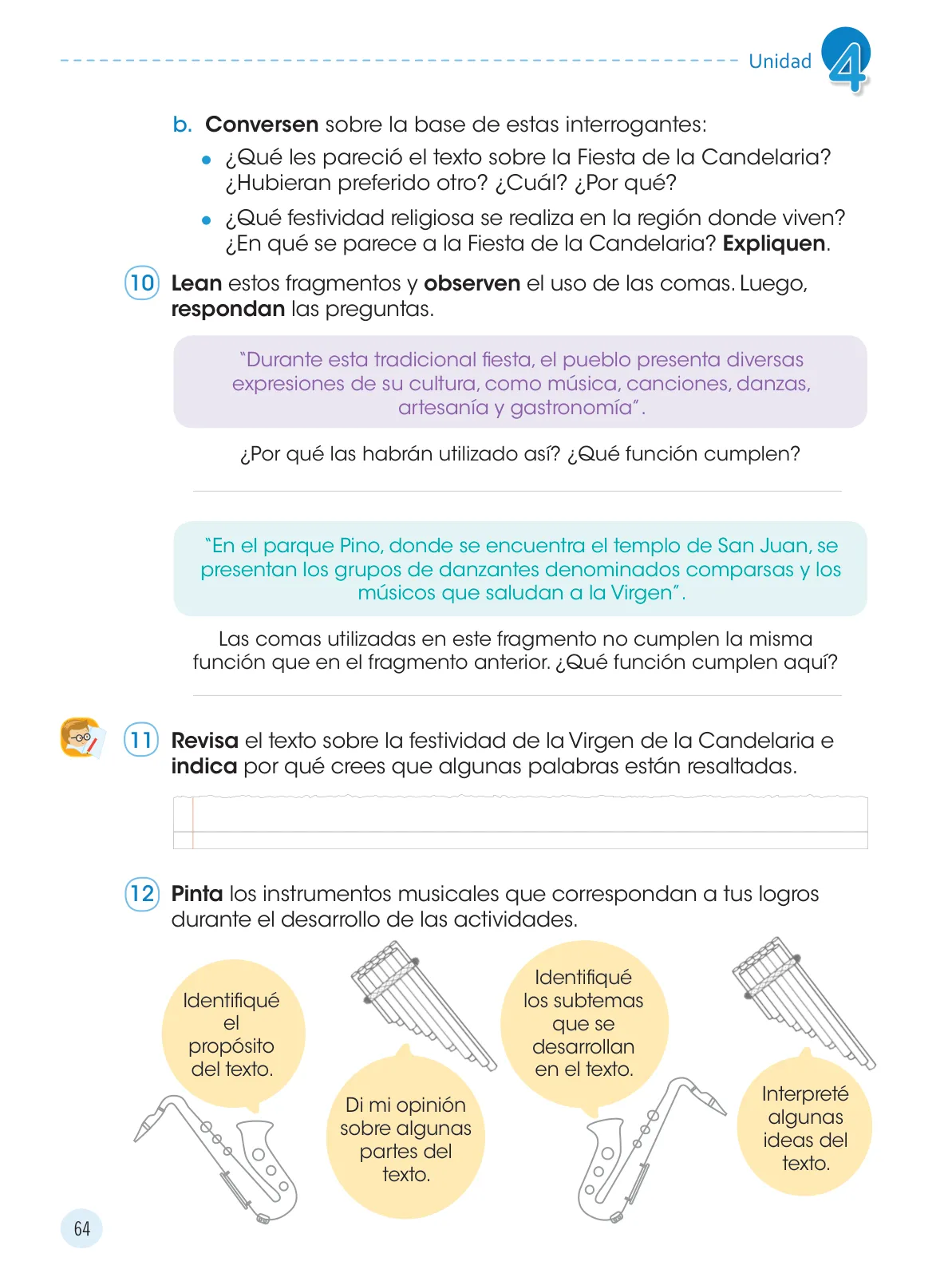 Página 66 de Comunicación 4 : cuaderno de trabajo para cuarto grado de Educación Primaria 2019 · 2019