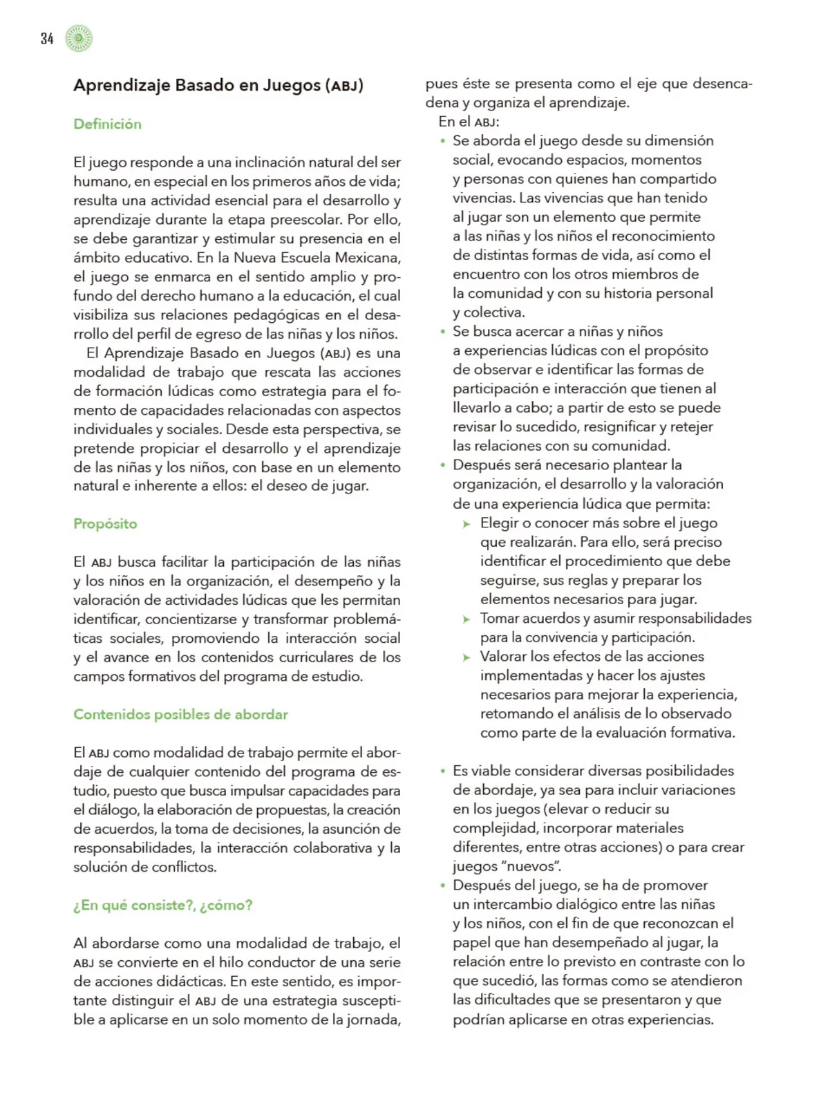 Página 35 de Modalidades de trabajo para la acción transformadora y el codiseño Libro de Educación Preescolar Grado 1°, 2°, 3° Ciclo Escolar 2025 - 2026