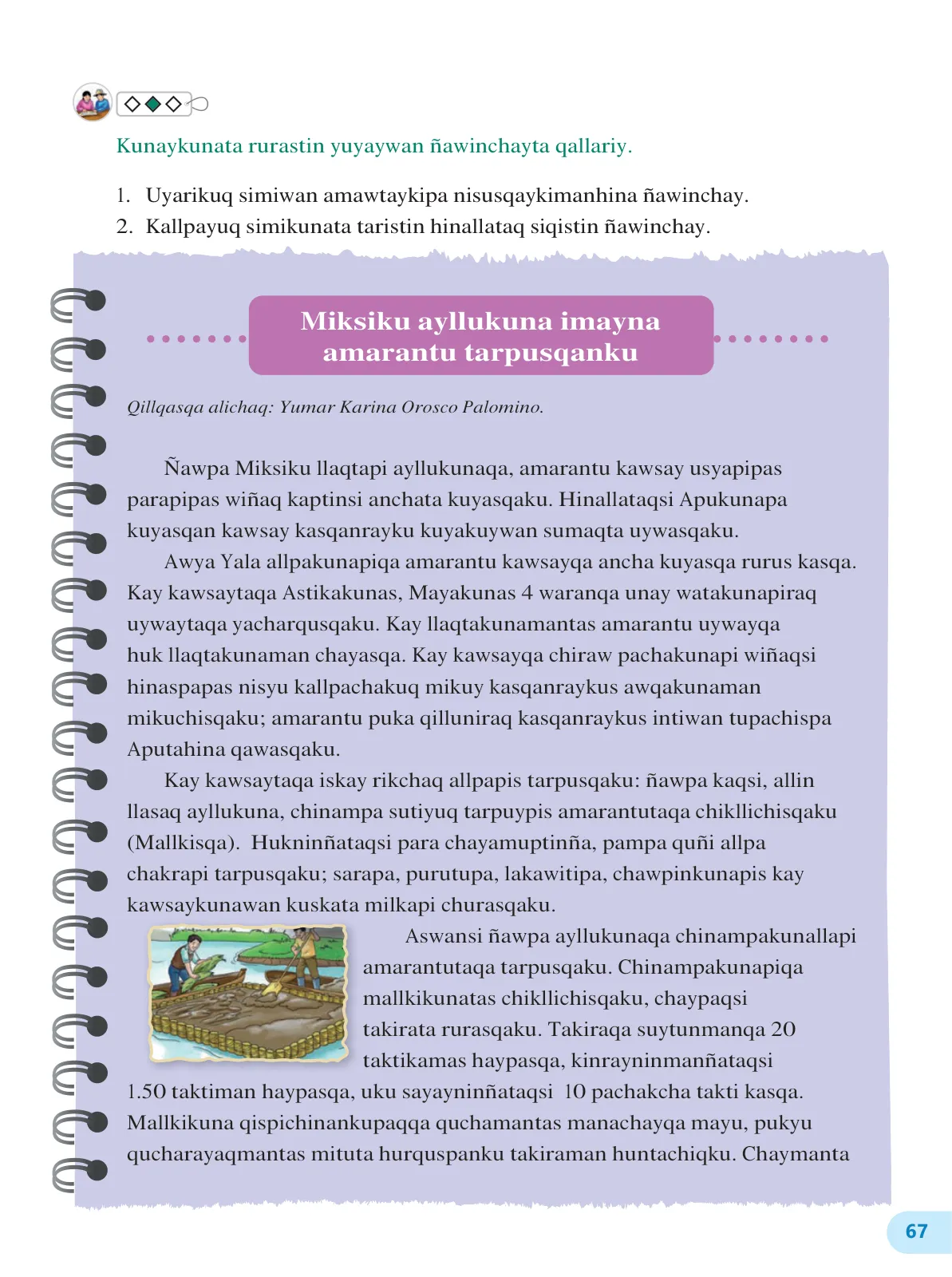 Página 69 de 3 Rimana - Qillqasqa maytu - Qichwa, Chanka. Texto de Comunicación del 3° de Secundaria - Quechua, Chanka · 2023