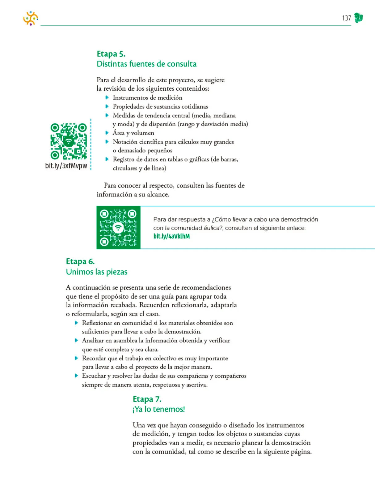 Miniatura página 138 de Colección Nanahuatzin. Nuestro libro de Proyectos. Tomo I.   Libro de Educación Telesecundaria Grado 3°  Ciclo Escolar 2025 - 2026