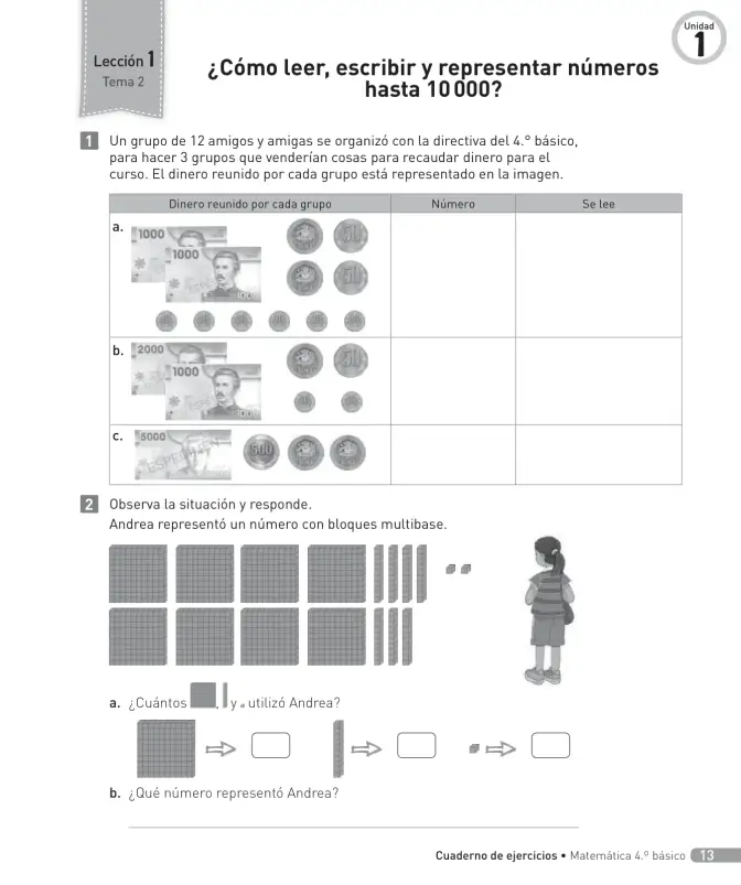 Página 14 de Matemática – Cuarto Básico | Texto del Estudiante MINEDUC – Descargar PDF · 2024