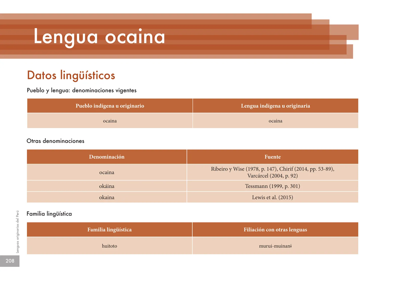 Miniatura página 210 de Lenguas originarias del Perú · 2018