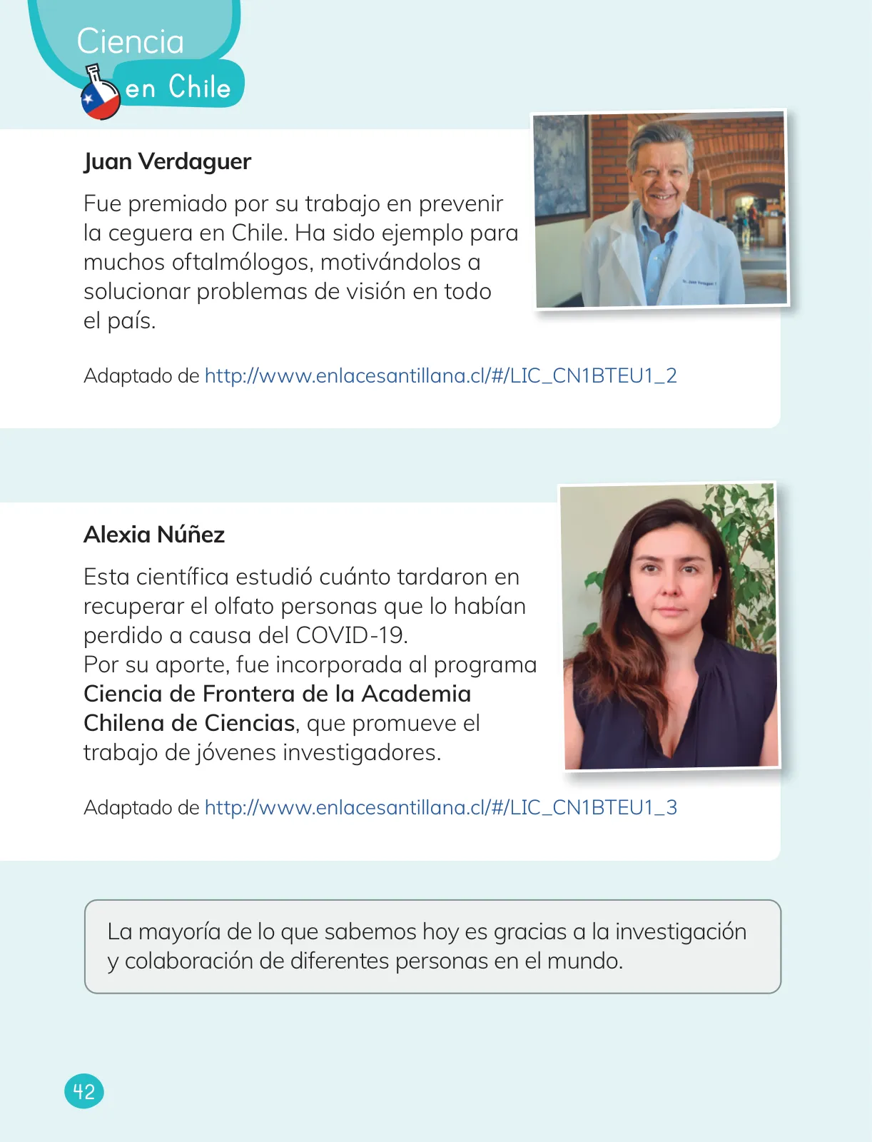 Página 44 de Ciencias Naturales – Primero Básico | Texto del Estudiante (MINEDUC) – Descargar PDF · 2024