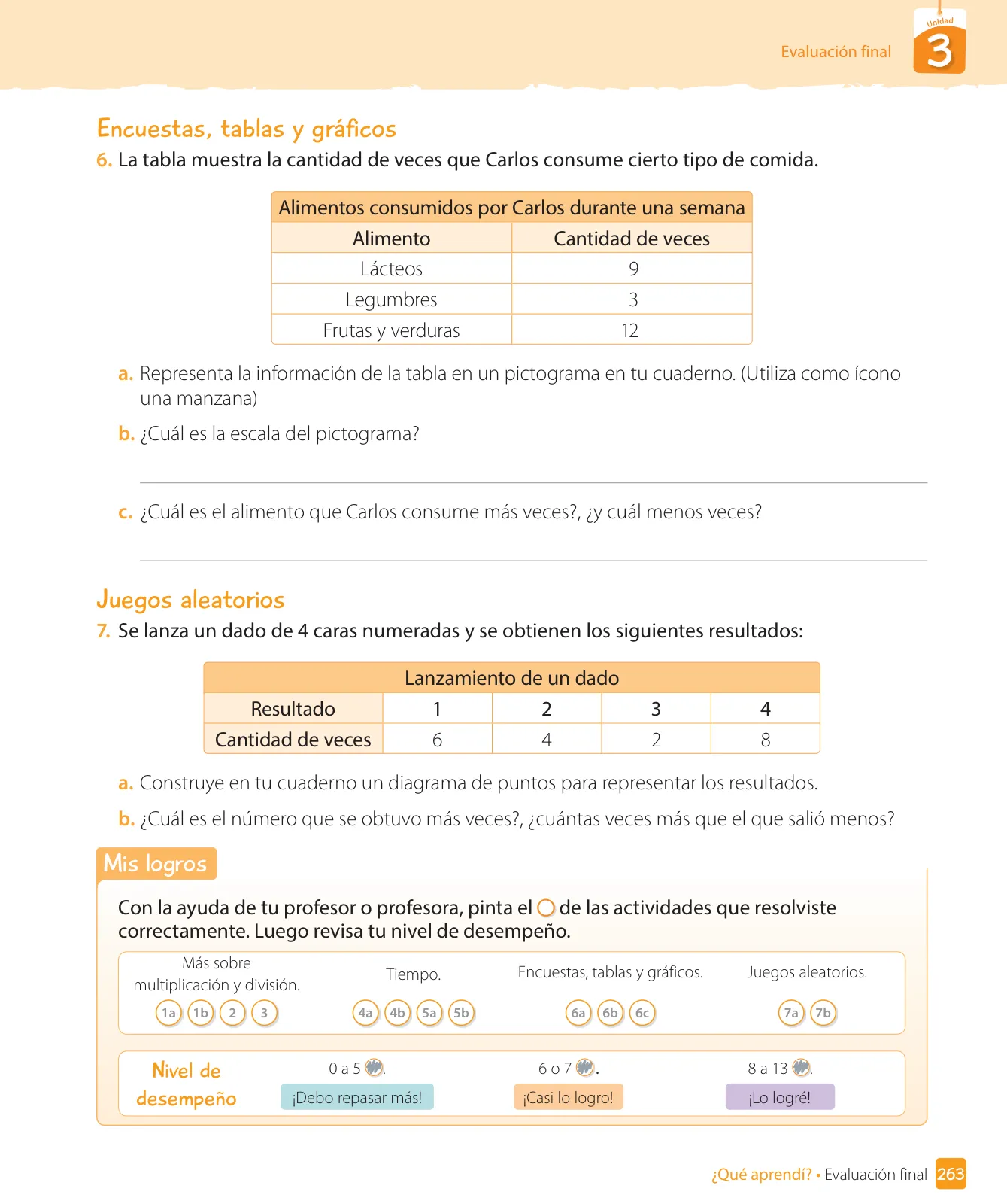 Miniatura página 265 de Matemática – Tercero Básico | Texto del Estudiante MINEDUC – Descargar PDF · 2024