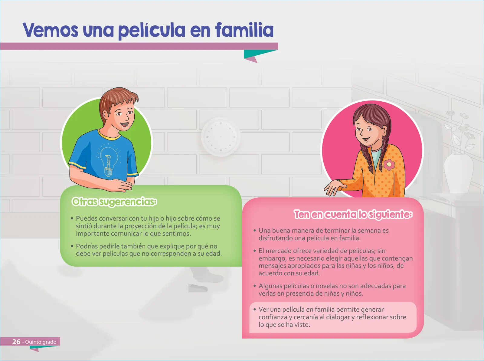 Miniatura página 28 de Aprendemos juntos en familia : guía dirigida a madres y padres. Quinto grado de Educación Primaria · 2019