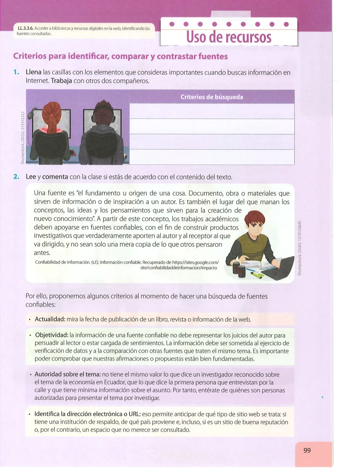 Miniatura página 100 de Lengua Y Literatura · 7 EGB · 2024